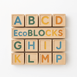 EcoBlocks Montessori Alphabet Blocks